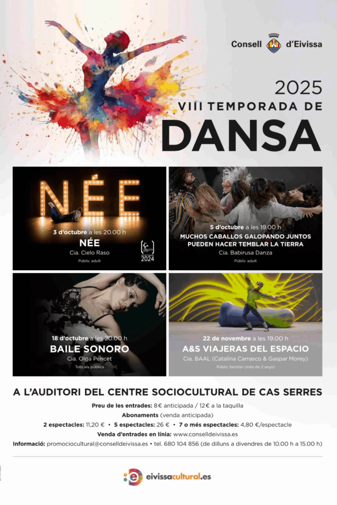 La VIII Temporada de Dansa d’Eivissa arriba amb quatre espectacles internacionals