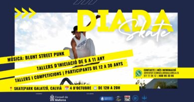 La Diada de Skate 2025 omplirà de joves i música el Skatepark de Galatzó