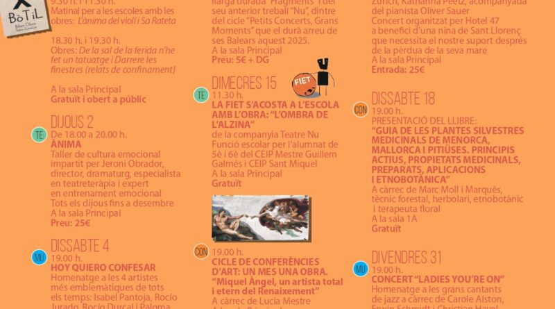 Espai 36 presenta una programació cultural diversa per a l’octubre