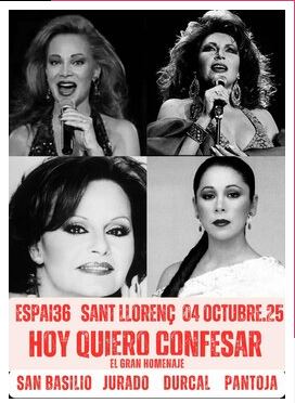 “Hoy quiero confesar”, homenatge a les grans veus femenines de la cançó, arriba a l’Espai 36