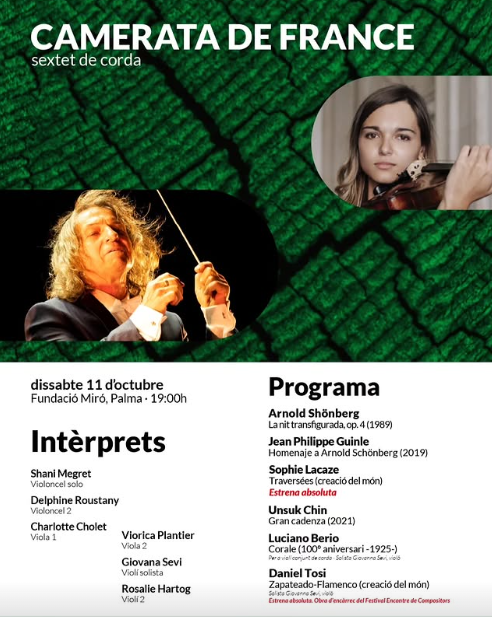 La Camerata de France porta el seu sextet de corda a la Fundació Miró