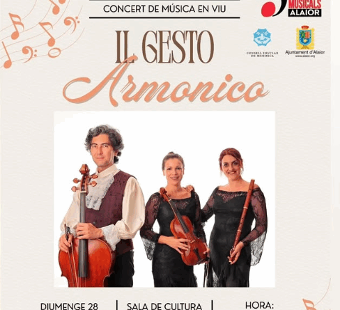 El trio Il Gesto Armonico ofereix un concert gratuït a Alaior