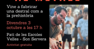 Son Servera acull el taller-exhibició “De la pedra al metall”