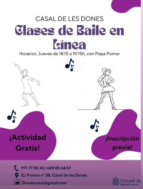 Classes de ball en línia al Casal de les Dones
