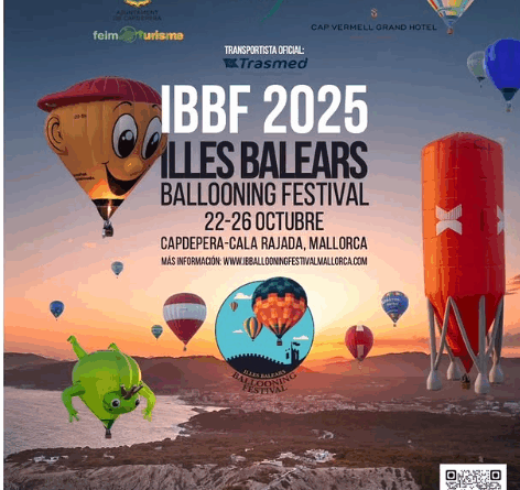 Capdepera i Cala Rajada acolliran l’IBBF 2025, el festival internacional de globus aerostàtics de les Illes Balears