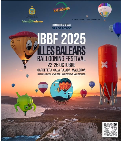 Capdepera i Cala Rajada acolliran l’IBBF 2025, el festival internacional de globus aerostàtics de les Illes Balears