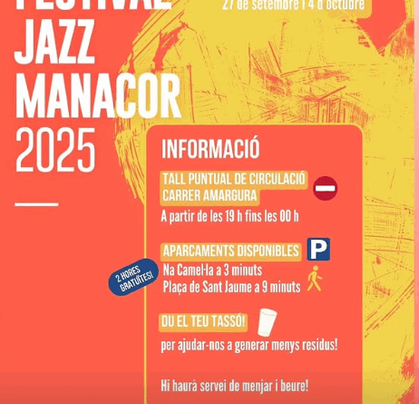Manacor vibra amb el Festival de Jazz 2025: música, sostenibilitat i bon ambient