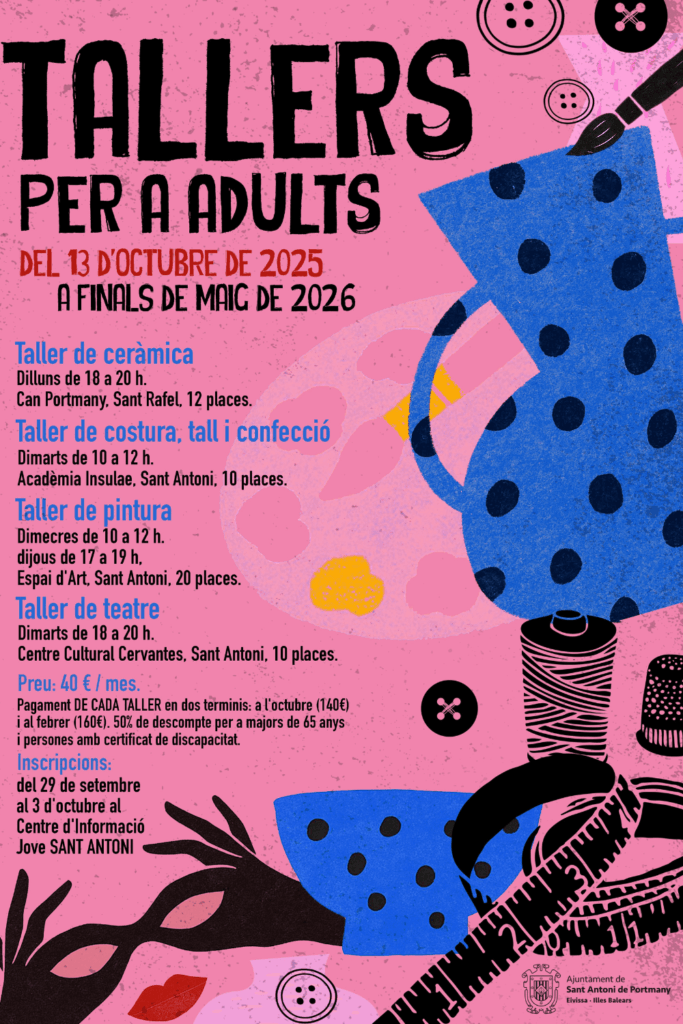 Sant Antoni obre inscripcions per als tallers per a adults 2025-2026