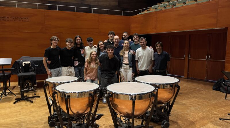 El timbalista internacional Raymond Curfs ofereix classes magistrals al Conservatori Superior de Música de les Illes Balears dins el programa Excellentia