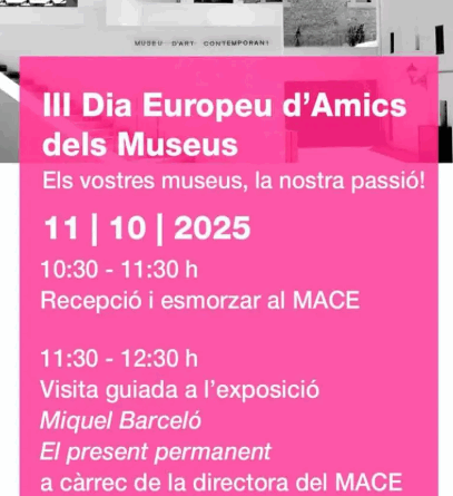 III Día Europeo de los Amigos de los Museos en el MACE: desayuno y visita guiada con la directora