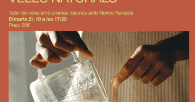 Taller per aprendre a crear veles naturals amb Noriko Yamada a la Fundació Numa
