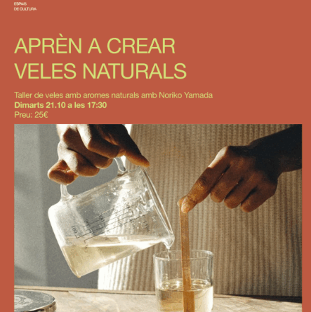 Taller per aprendre a crear veles naturals amb Noriko Yamada a la Fundació Numa