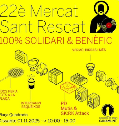 El 22è Mercat Sant Rescat omple la plaça Quadrado de solidaritat i bona música
