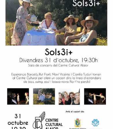 Sols3i+ porta el seu concert de jazz i bossa nova al Centre Cultural d’Alaior