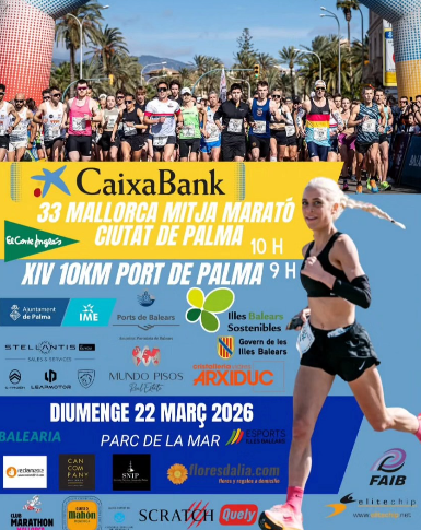 Torna la 33a Mallorca Mitja Marató Ciutat de Palma i la XIV 10KM Port de Palma