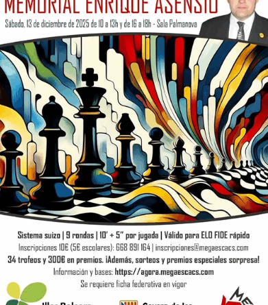 Palmanova acull el X Open Internacional Ágora Megaescacs – Memorial Enrique Asensio