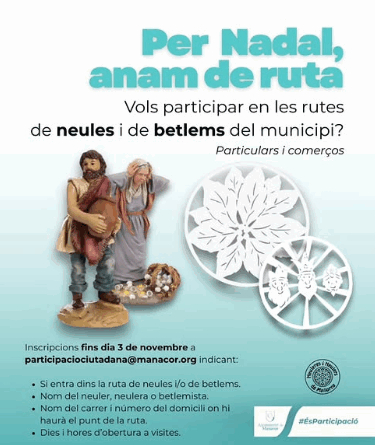 Manacor obre inscripcions per participar a les rutes de neules i betlems de Nadal