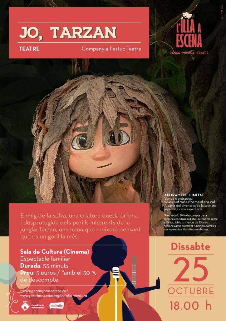 L’Illa a Escena 2025 presenta “Tarzan”, un espectacle familiar de Festuc Teatre