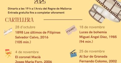 L’Arxiu del Regne de Mallorca commemora el centenari d’Antoni Maura amb el cicle de cinema ‘Els temps d’Antoni Maura’