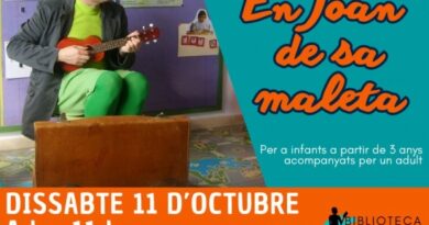“En Joan de sa Maleta” arriba a la Biblioteca Encarnació Viñas amb una aventura plena d’humor i imaginació