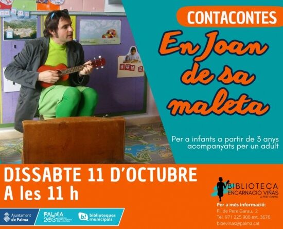 “En Joan de sa Maleta” arriba a la Biblioteca Encarnació Viñas amb una aventura plena d’humor i imaginació