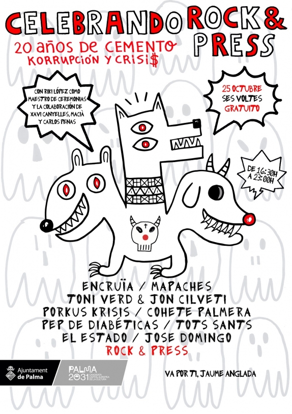 Palma celebra els 20 anys de Rock & Press amb un concert-homenatge a Ses Voltes
