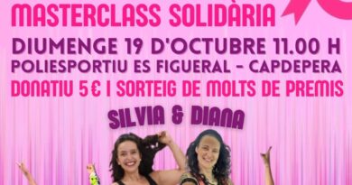 Masterclass solidària de Zumba a Capdepera per lluitar contra el càncer