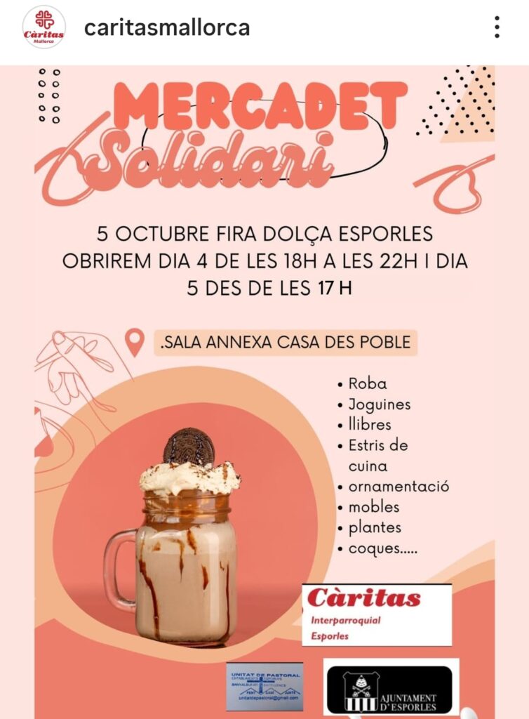 ercadet Solidari d’Esperança i Comunitat a la Fira Dolça d’Esporles