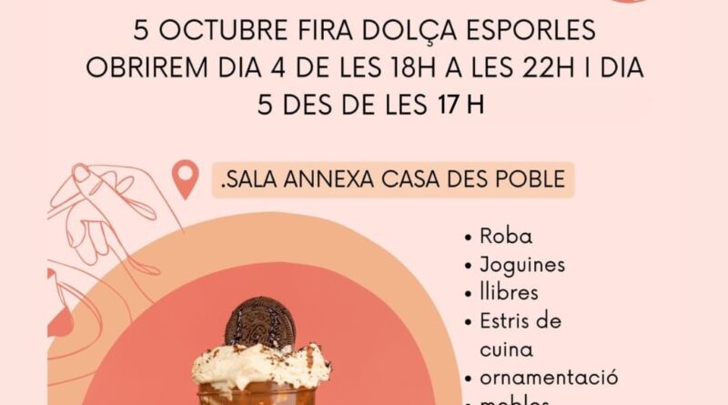 ercadet Solidari d’Esperança i Comunitat a la Fira Dolça d’Esporles