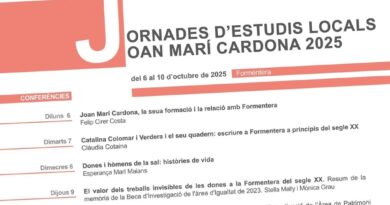 Formentera acull les Jornades d’Estudis Locals Joan Marí Cardona 2025