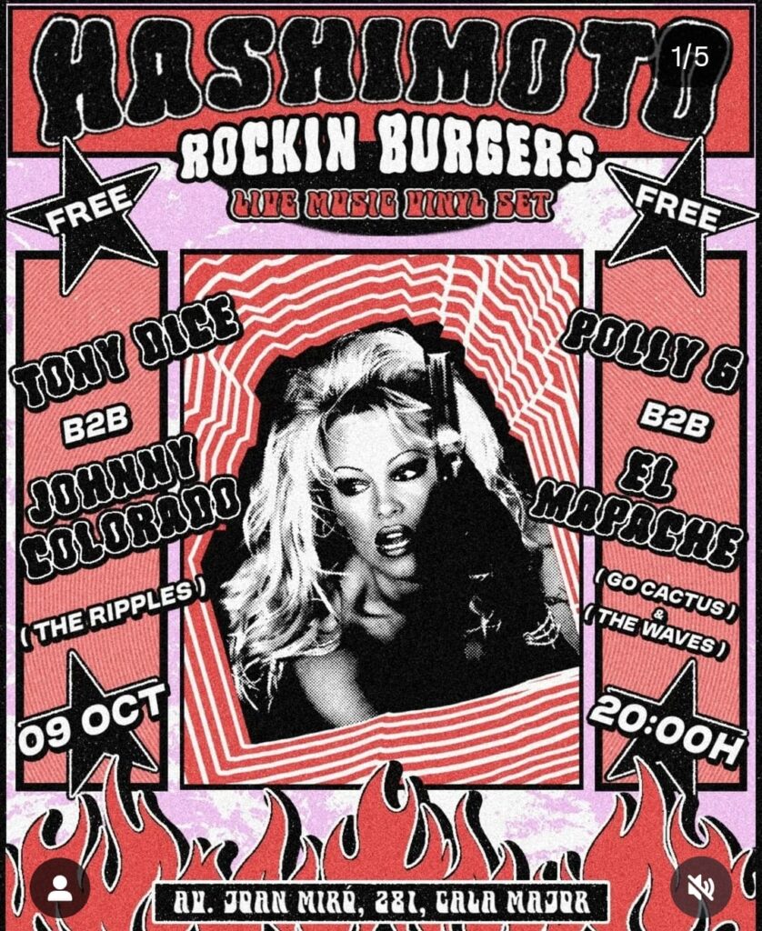 Hashimoto Rockin Burgers encén la nit de Cala Major amb vinils i música en directe