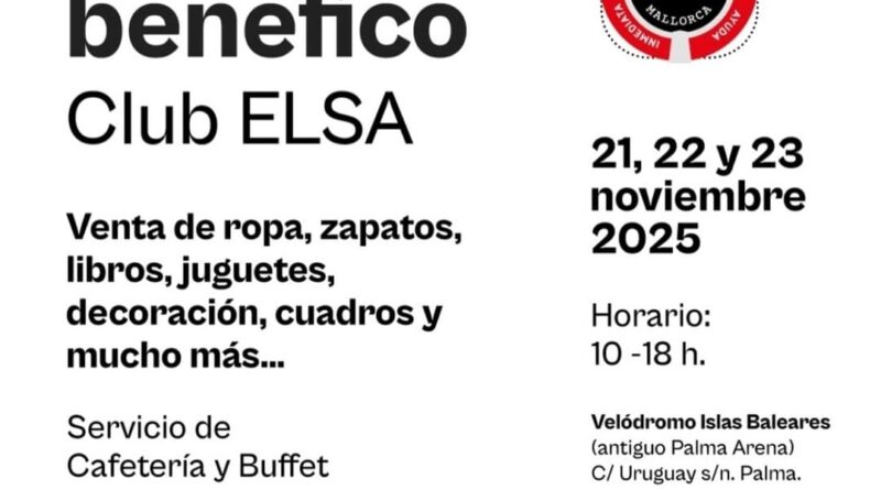 El Club Elsa organitza el seu tradicional Rastrillo Benèfic al Velòdrom Illes Balears