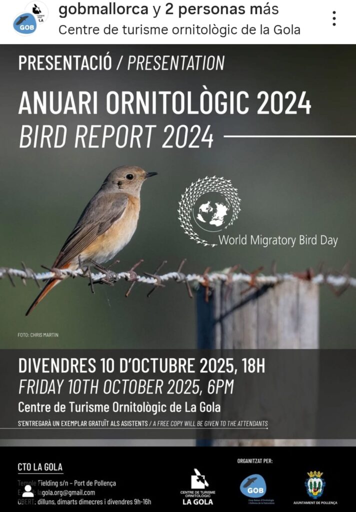 Presentació de l’Anuari Ornitològic 2024 al Centre de Turisme Ornitològic de la Gola