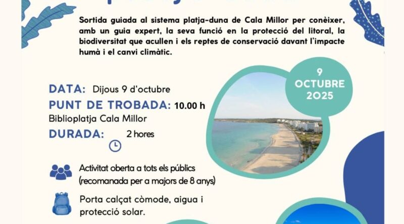 Sortida guiada per descobrir el sistema platja-duna de Cala Millor