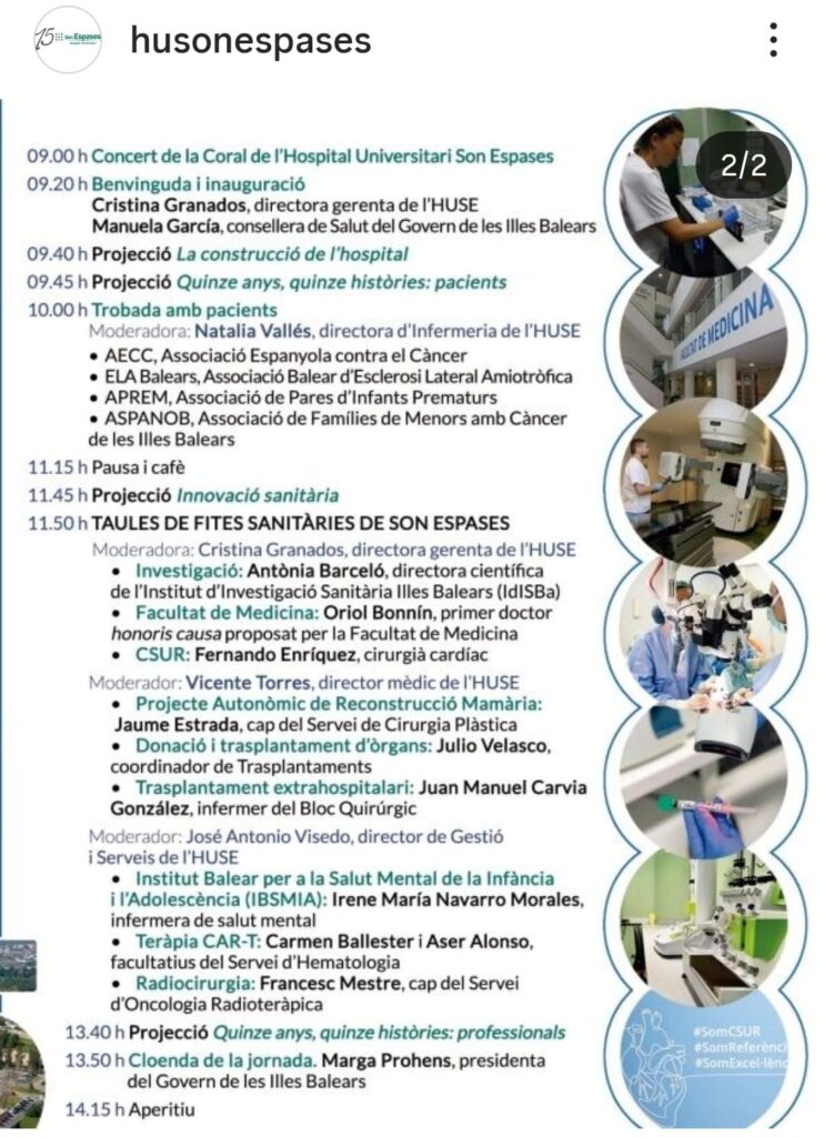 Son Espases celebra el seu 15è aniversari amb una jornada dedicada a la innovació i als pacients