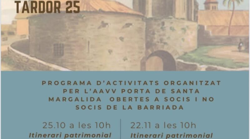 Activitats culturals de tardor al barri de Santa Margalida