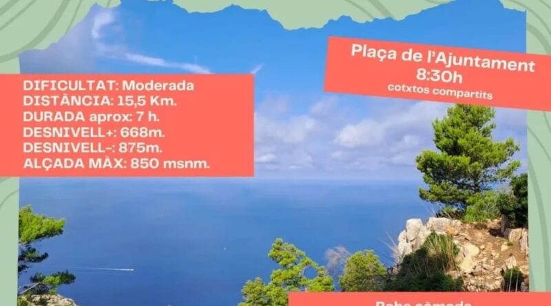 Excursión Coll de sa Gramola - Estellencs con el grupo Sa Vall