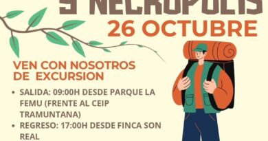 Excursión a la finca y necrópolis de Son Real el 26 de octubre