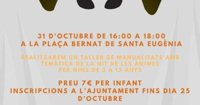 Santa Eugènia celebra un taller infantil per la Nit de les Ànimes