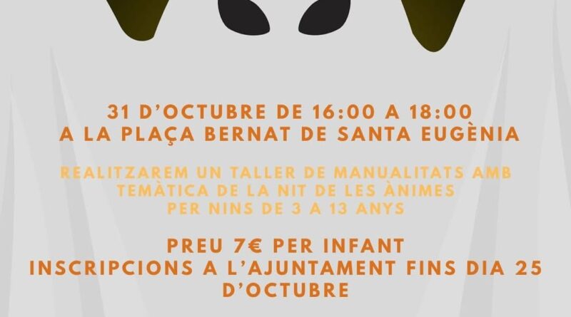 Santa Eugènia celebra un taller infantil per la Nit de les Ànimes