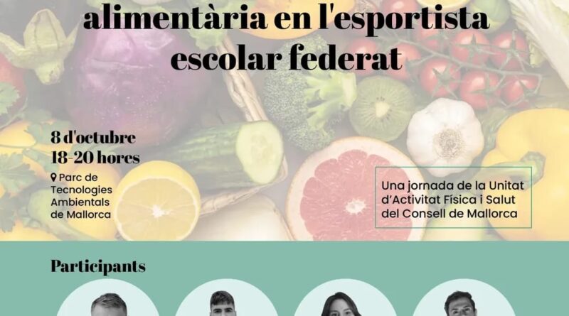 El Consell de Mallorca organitza una jornada sobre trastorns de la conducta alimentària en l’esport escolar federat