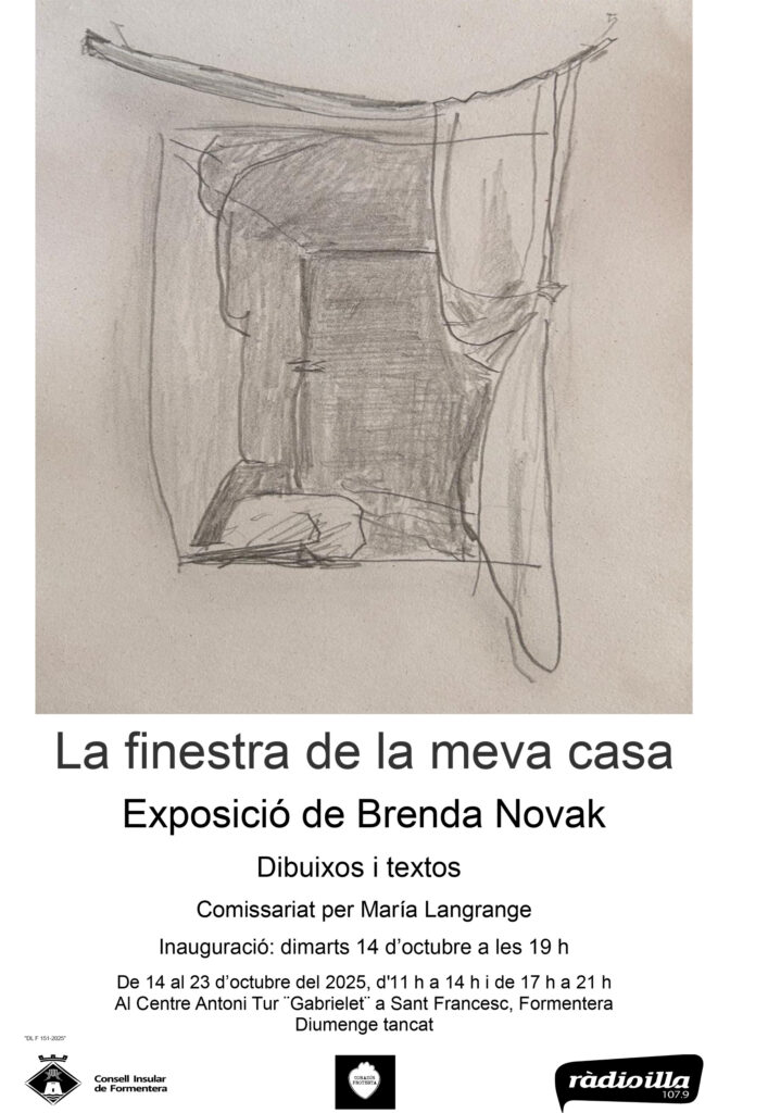 Brenda Novak presenta “La finestra de la meva casa” al Centre Antoni Tur ‘Gabrielet’ de Formentera