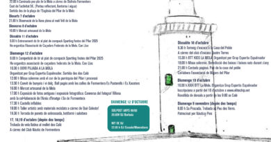 El Pilar de la Mola celebra les Festes del Pilar 2025 amb un programa ple de tradició, música i activitats familiars