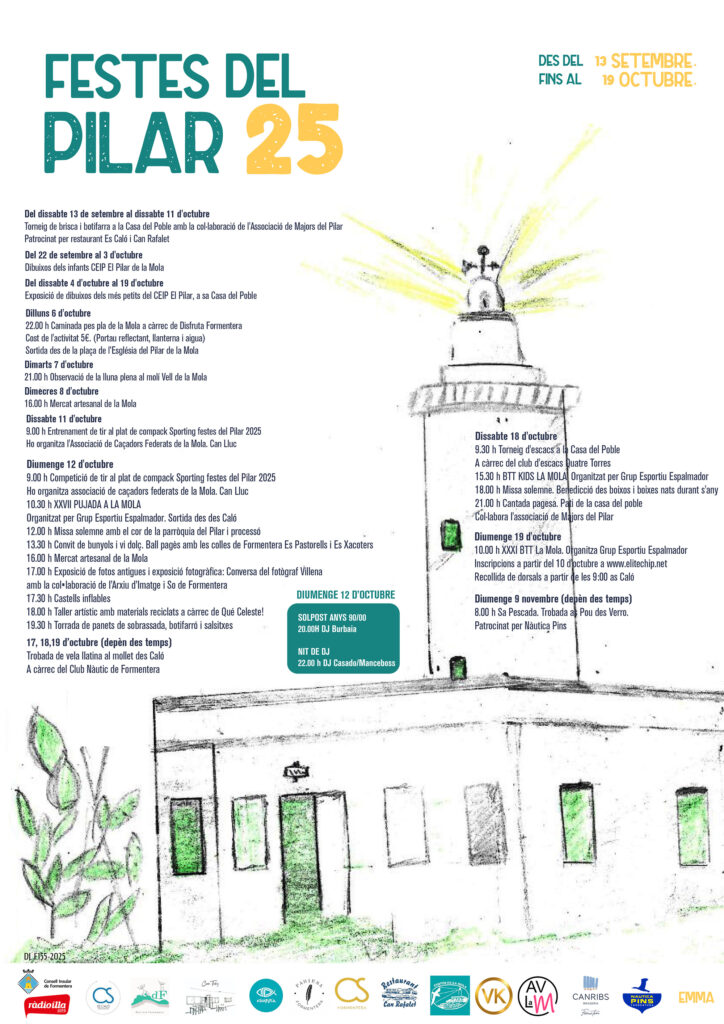 El Pilar de la Mola celebra les Festes del Pilar 2025 amb un programa ple de tradició, música i activitats familiars