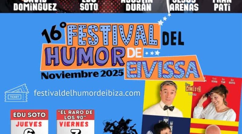 El Festival del Humor d’Eivissa celebra la seva 16a edició amb quatre nits de rialles i grans noms de la comèdia