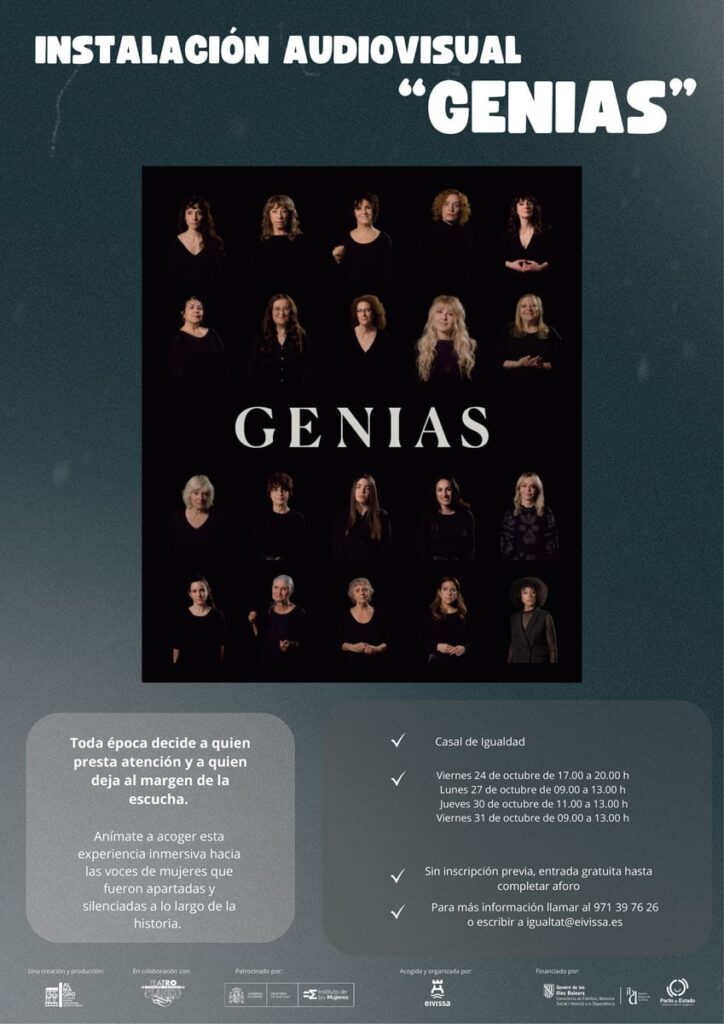"Genias", una instal·lació audiovisual sobre les escriptores silenciades
