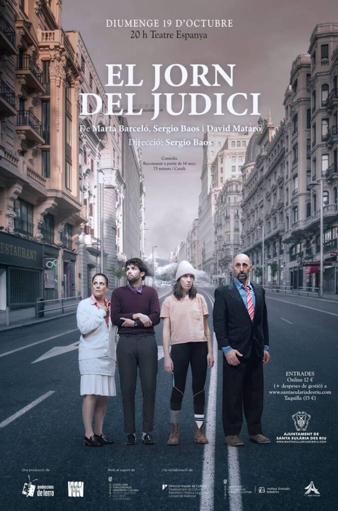El Teatre Espanya de Santa Eulària acull “El jorn del judici”, una comèdia afilada i actual de Produccions de Ferro
