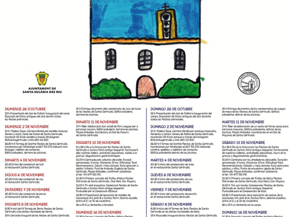 Festes de Santa Gertrudis 2025: arrenca el programa de desembre amb música, tallers i tradició