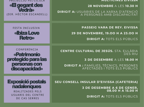 Dia Internacional de les Persones amb Discapacitats a Eivissa