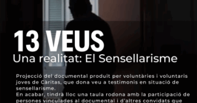 Projecció del documental “13 Veus: Una realitat — El sensellarisme” als Cinemes Ocimax